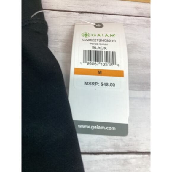 tropical y2k boho indie Gaiam Mens Hybrids Black Trunks Short Size Medium - Picture 5 of 5